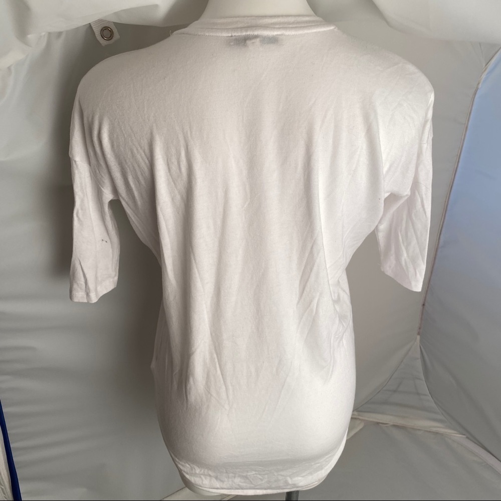 Express white three quarter sleeve oversized blouse - Picture 3 of 7